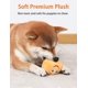 thumbnail image 3 of Juguete de peluche para perros, 8 juguetes, juguete interactivo para masticar, pelota chirriante suave para cachorros, perros pequeños, perros medianos, 3 of 3