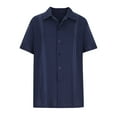 thumbnail image 1 of Camisas Hombre Casual Tops Lino Transpirable Guayabella Cubana Manga Corta Playa Odeerbi  ODB171242, 1 of 7
