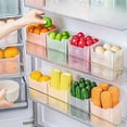 thumbnail image 2 of LEEYNEER 6 Clear Fridge Storage Bins with Easy Grip Handles  BPA-Free  Space-Saving Kitchen Organization  Modern Food Sorting Boxes for Refrigerator Door and Countertop  Food Contact Safe, 2 of 5