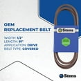 thumbnail image 4 of Stens OEM Replacement Belt 265-424 for Cub Cadet 954-05027A, 4 of 6