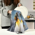 thumbnail image 6 of Coolnut 6 Pack Penguins Kitchen Towels Highly Absorbent, Super Soft Dishcloths 18 x 28 Inches Reusable Quick Drying Tea Towels Set for Home,Kitchen Decor Wash cloth, 6 of 7