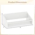 thumbnail image 3 of Gymax 2PCS-Wooden Tilting Bookcase Space-Saving Desktop Shelf for Magazines & Cookbooks, 3 of 10