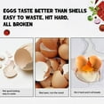 thumbnail image 6 of Egg Cracker Tool for Raw Eggs, Stainless Steel Egg Shell Opener Tool, Easy to Use, Ergonomic Design, 6 of 9