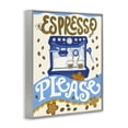thumbnail image 2 of Espresso Please Whimsical Beans Gray Framed Giclee Art, 16 x 20, Made In USA, 2 of 7