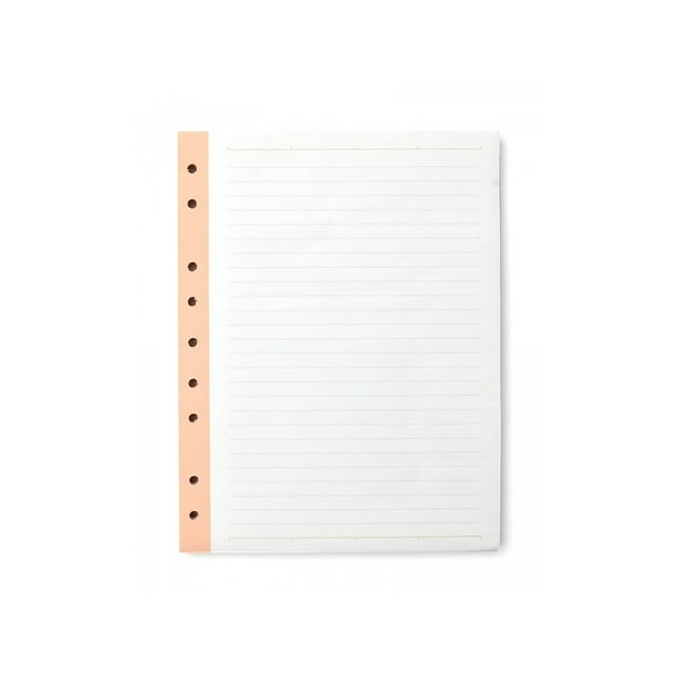 Russell+Hazel Mini Binder Wide Ruled Filler Paper 6.5" x 8.5" 80 Sheets