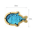 thumbnail image 2 of Juego de cognición de actividad de madera DIY Kid Montessori Busy Board (Blue Sequins Fish), 2 of 8