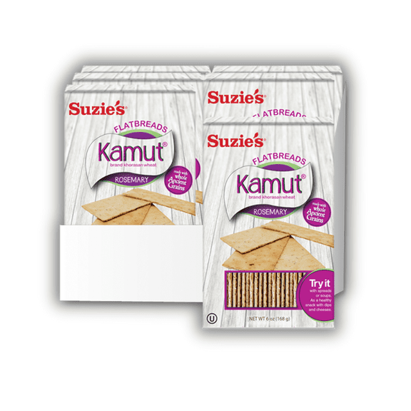 Kamut Rosemary Flat Breads Pack of 6