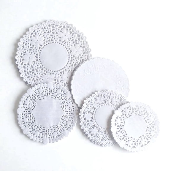 The Baker Celebrations White Paper Lace Doilies, 125 Count, Combo Pack