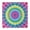 Pink Tie Dye, variant on Indigo Tie Dye Snowflake Square Fitted Tablecloth with Elastic Edge,Square Table Cover,Washable Elastic Table Cover for Home Kitchen Party Decor 34"x34"