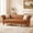 Light Brown, variant on YWEN 88.5" Chesterfield Sofa,Modern Upholstered 3 Seat Couch with Deep Button Tufted Back,Rolled Arms, Solid Wood Legs,Removable Seat Cushion, Includes 2 Accent Pillows