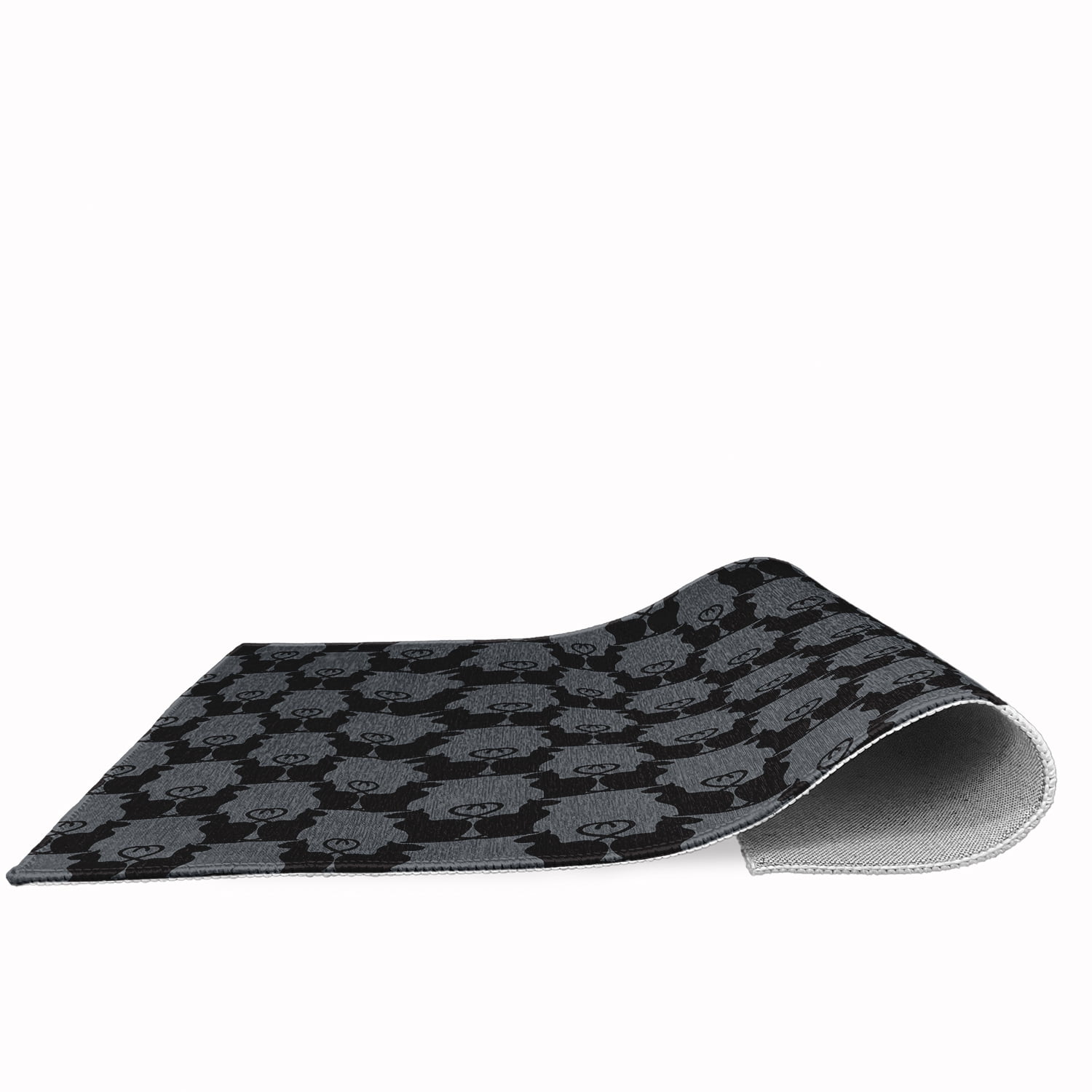Simply Daisy Cat Clowder Steel Gray Halloween Chenille Area Rug, 3' x 5'