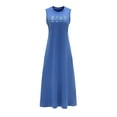 thumbnail image 2 of Vestido de verano para mujer, traje cómodo, vestido suelto de línea A para aniversario de viaje L, 2 of 7