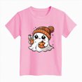 thumbnail image 5 of TOWED22 Halloween Outfits for Kids Pumpkin Patch Crew Toddler Short Sleeve Tshirt Top Casual Set Little Boy Girl Cothes,Pink,4-5 Y, 5 of 5