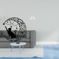 thumbnail image 2 of Escultura De Pared De Metal Con Armonía De Gato Y Elefante Iluminados Por La Luna Para El Hogar, La Oficina, El Dormitorio, La Entrada, Decoración De Mesa única Para Amantes De Los Animales,, 2 of 8
