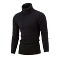thumbnail image 4 of GuangCheng Slim Fit Sweaters for Men, Warm Thick Turtleneck Pullover Tops with Twist Patterned, 4 of 4