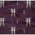 thumbnail image 4 of oneOone Organic Cotton Poplin Twill Fabric Ikat Style Kasuri Print Fabric By The Yard 42 Inch Wide, 4 of 4