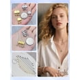 thumbnail image 2 of Set de cierre y extensor de collar Evnlo Multi en oro y plata, 2 of 6