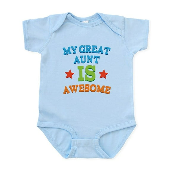 CafePress - My Great Aunt Is Awesome Infant Bodysuit - Baby Light Bodysuit, Size Newborn - 24 Months