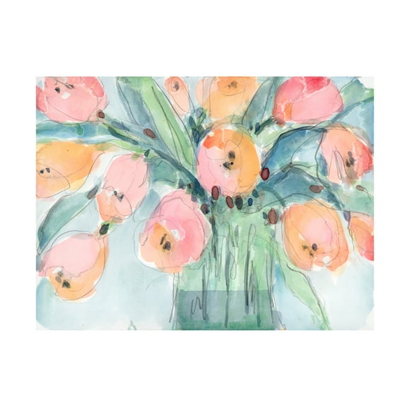 Samuel Dixon 'Tulip Bouquet IV' Canvas Art