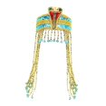 thumbnail image 3 of Tocado egipcio con cuentas borla diadema Cosplay Egipto reina tocado egipcio Negro, 3 of 8