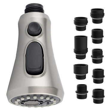 Kitchen Faucet Head Replacement with 9 Adapters, 3-Function Kitchen Sink Faucet