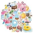 thumbnail image 6 of 35pcs-50pcs Tropical Stickers Kids Vacation Stickers Summer Beach PVC Stickers for Laptops Suitcases, 6 of 9