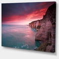 thumbnail image 2 of Lever de Soleil Dramatique sur la Mer et les Falaises - Impression Photo sur Toile de Plage, 2 of 3