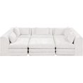 thumbnail image 2 of Meridian Furniture Stellar 114" Cream Chenille Fabric 6Pc. Modular Sectional, 2 of 9
