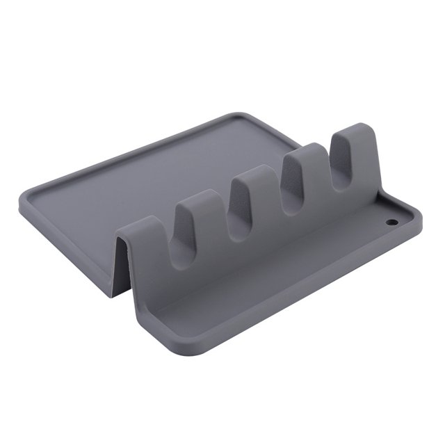 Soporte de silicona para utensilios con almohadilla , resistente al calor, sin BPA y soporte, soporte para utensilios de cocina para cucharas, cucharones, pinzas y más XianweiShao 1327533094993