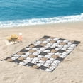 thumbnail image 4 of LNWH Seamless Cat Cartoon Pattern Sandless Beach Towel, Travel Quick-Drying Microfiber Bath Towels, 31.5"x63", 4 of 8