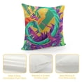 thumbnail image 4 of YINGXI Throw Pillow Covers Jester Hats Pillow Cases Masquerade Mask Decorative Cushion Covers for Sofa Couch 18x18in, 4 of 5