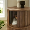 thumbnail image 6 of Clement Round Pedestal Stand Storage Table With Sliding Tambour Doors, 6 of 10
