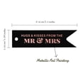 thumbnail image 5 of Inkdotpot Real Rose Gold Foil Hugs & Kisses From The Wedding Tags Favor Hang Paper Tags 50 Pieces, 5 of 6