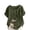 Linen Tops-A032Army Green, variant on Plus Size Linen Tops for Women Vintage Dragonfly Print Summer Blouses Rolled Sleeve Casual Tops Side Button Decor Round Neck Holiday Wear
