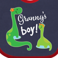 thumbnail image 4 of Inktastic Granny Boy Grandson Dinosaur Boys Baby Bib, 4 of 4