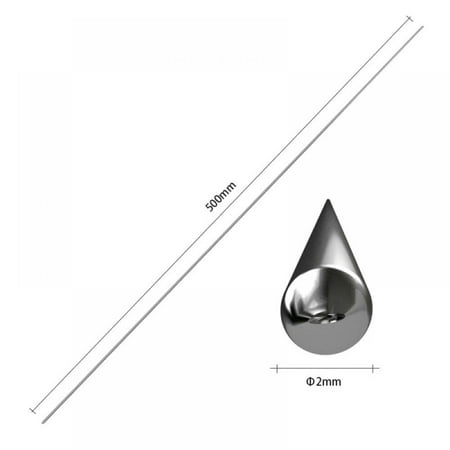 

Aluminum Welding Rods Universal Low Temperature Welding Cored Wire Brazing Rod Tube for Electric Power Drill Tap Polish and Paint(2mmx50cm)