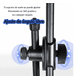 thumbnail image 4 of Tripie Soporte Para Micrófono Con Teléfono Pedestal Atril Xtellar negro, 4 of 4