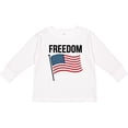thumbnail image 3 of Inktastic Freedom American Flag Boys or Girls Long Sleeve Toddler T-Shirt, 3 of 5