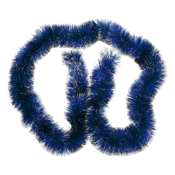 LABSERRON Blue with Silver Edges Garland for Home Decoration 1Set 9.1x3.9in