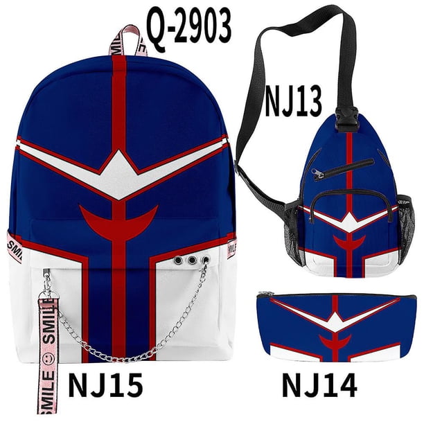 Boku No Izuku Midoriya Hero Academia Kid Backpack Schoolbag Suitable for teens students and unisex 3pcs