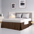 thumbnail image 1 of PiccoCasa Pleated Ruffle Bed Skirts with 14" Drop, King Coffee Color, 1 of 8