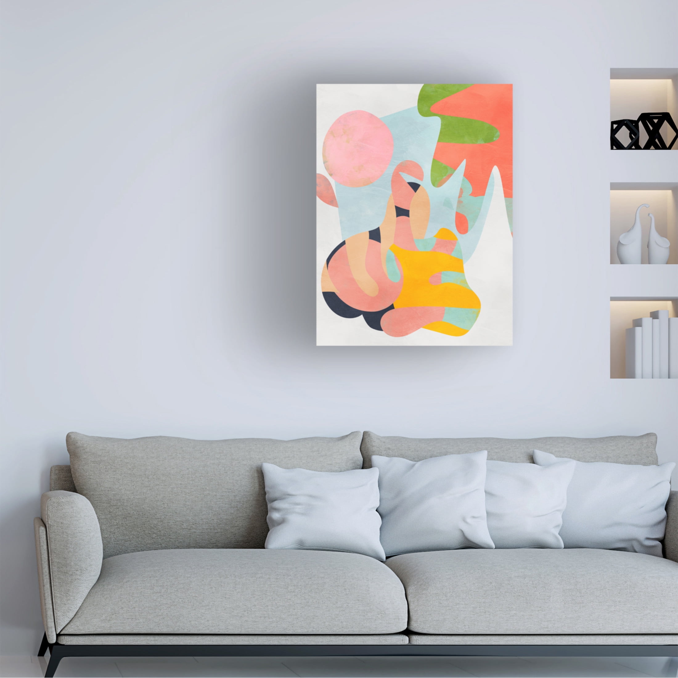 Trademark Fine Art Ana Rut Bre Pastel cut out Canvas Wall Art