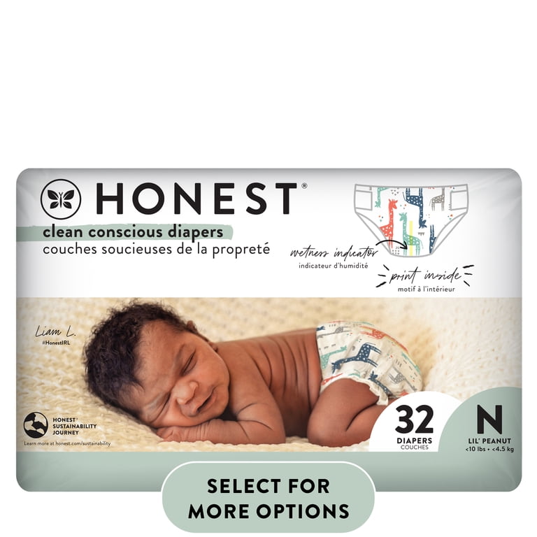 Honest Clean Conscious Disposable Diapers, Newborn photo 1