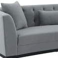 thumbnail image 6 of Armen Living Melange Modern Velvet & Wood Sofa in Gray/Black, 6 of 8