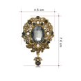 thumbnail image 3 of RO Broche colgante de cristal para mujer, broche retro a la moda, accesorios, 1 pieza Electrónica, 3 of 3