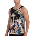 thumbnail image 2 of Cauagu Cute Mushroom Landscape Print Men's Sleeveless Muscle Shirts,Tank Tops Quick Dry Workout Tank Top Gym Muscle Tee Fitness Bodybuilding T Shirt for Men-4X-Large, 2 of 7