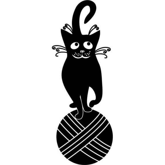 Custom Wall Decal Cat Design Picture Art Kids Boys Bedroom Peel & Stick Sticker Vinyl Wall Decal 30 X 10 Inches