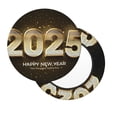 thumbnail image 2 of Lsque Happy New Year 2025 E Pattern Round Bar chair cushion covers Velvet Fabric Premium Comfort Protects from Scratches and Stains for 14-17 Inch Chair-14 inch, 2 of 7
