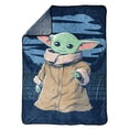 thumbnail image 2 of Baby Yoda Powerful Child Kids Blanket, 62 x 90, Microfiber, Blue, Star Wars, 2 of 7