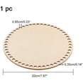 thumbnail image 4 of Base de madera natural para cesta, 1 unidad, 7,8 pulgadas, circular, sólida, para cesta de ganchillo., 4 of 9